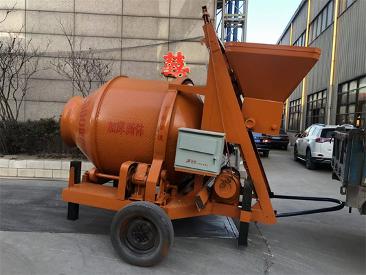 300L Engineering Construction Machinery Small Mobile Shelf Load Streel Drum Concrete Mixer