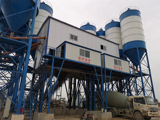260kw Wet Dry Concrete Batching Plant Machine Belt Conveyor Batch Mix Plant