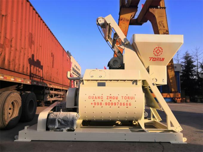 Twin Shaft JS1000 1m3 Volume Cement Mixer Machine Electric Self Loading Concrete Mixer